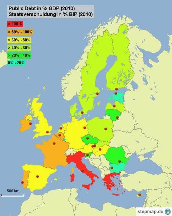 Staatsverschuldung in Europa